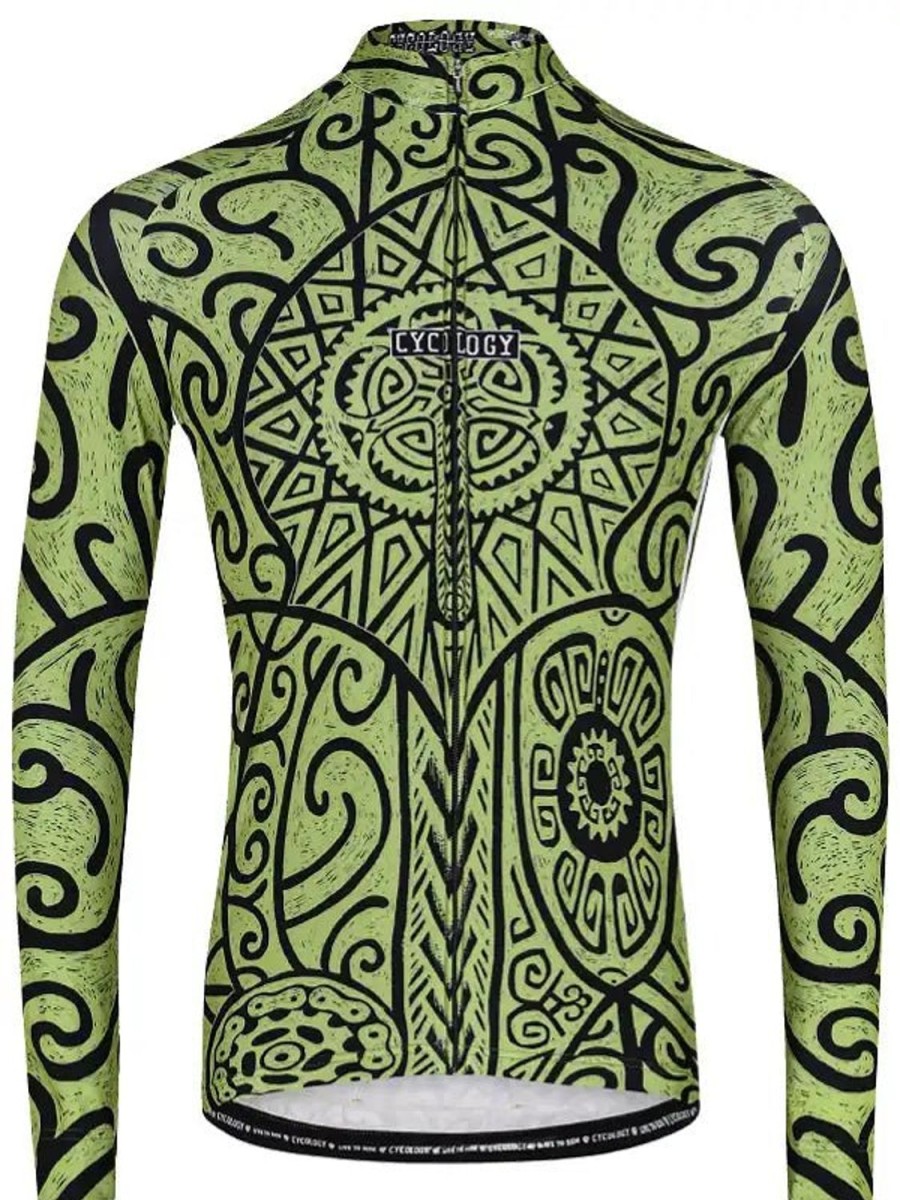 Men Cycology Clothing Long Sleeve Jerseys | Zanzibar Green Men'S Long Sleeve Jersey