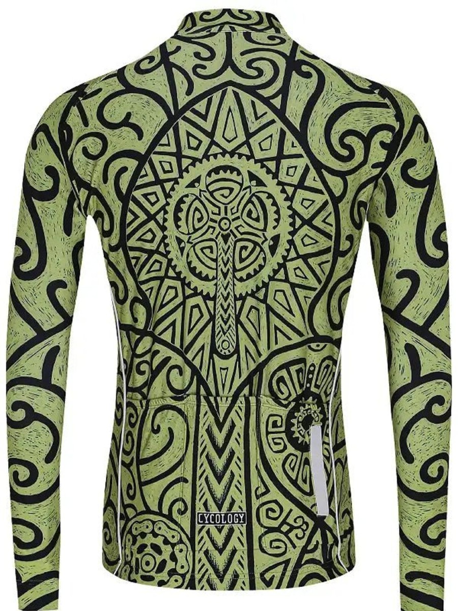 Men Cycology Clothing Long Sleeve Jerseys | Zanzibar Green Men'S Long Sleeve Jersey