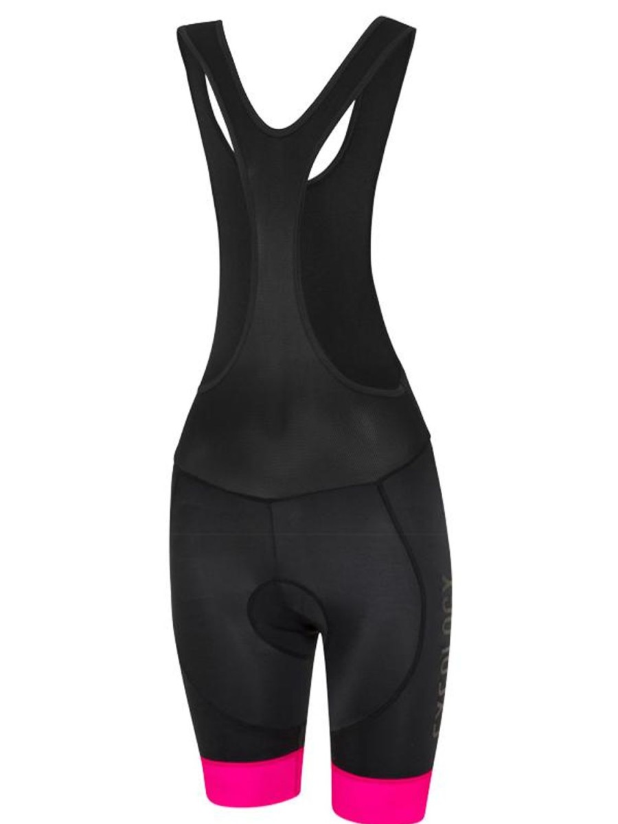 Women Cycology Clothing Bib Shorts & Tights | Cycology Women'S Logo Bib Shorts Black/Pink