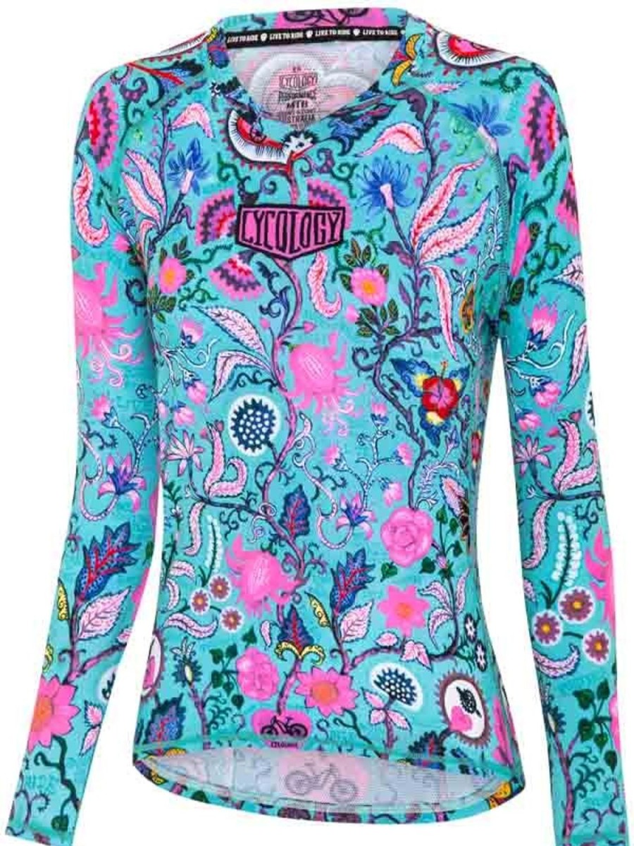 Women Cycology Clothing Mountain Bike Jerseys | Secret Garden Women'S Long Sleeve Mtb Jersey