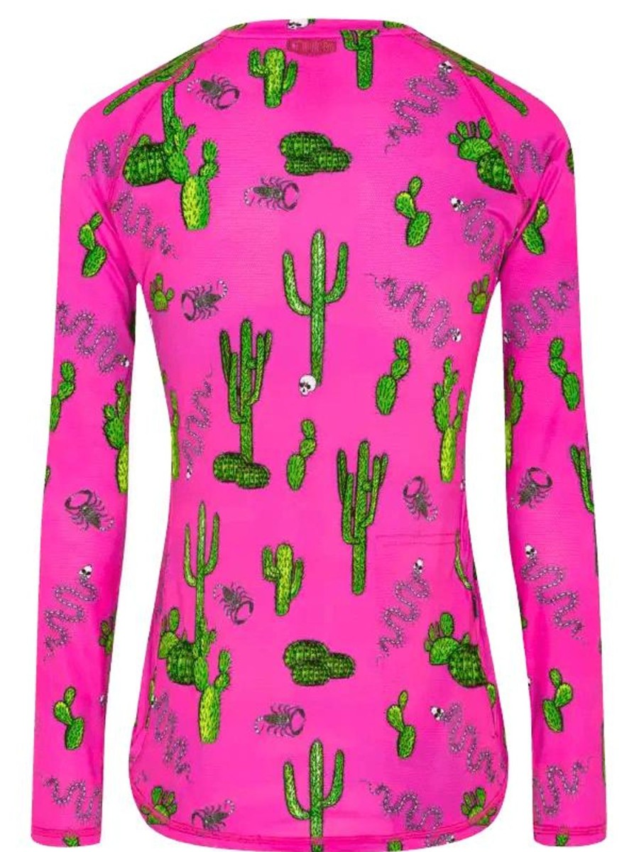 Women Cycology Clothing Mountain Bike Jerseys | Totally Cactus Women'S Long Sleeve Mtb Jersey