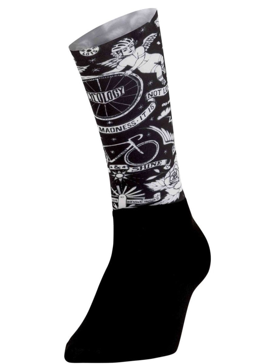 Accessories Cycology Clothing Aero Socks | Velo Tattoo Aero Cycling Socks