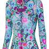 Women Cycology Clothing Long Sleeve Summer Jerseys | Secret Garden Lightweight Long Sleeve Summer Jersey