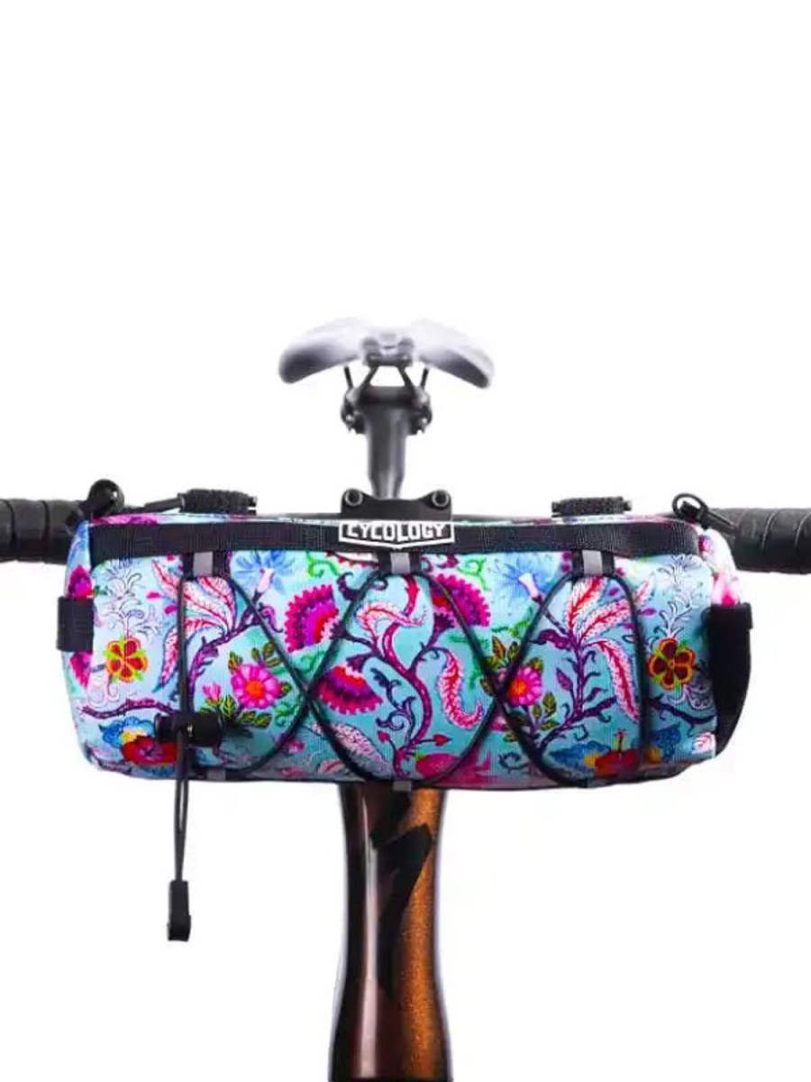 Accessories Cycology Clothing Handlebar Bags | Secret Garden Aqua Handlebar Bag