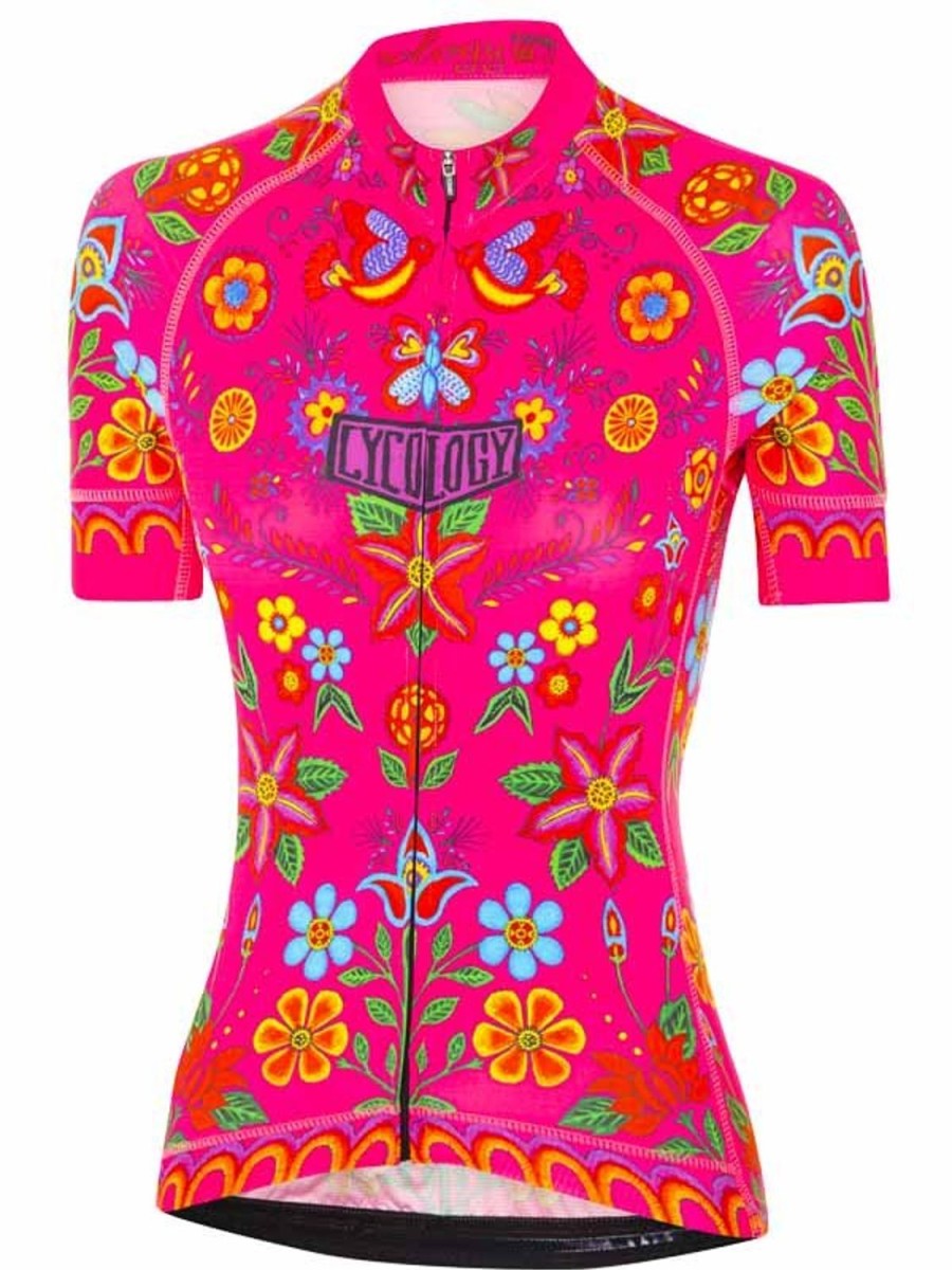 Women Cycology Clothing Short Sleeve Jerseys | Frida Women'S Jersey Pink