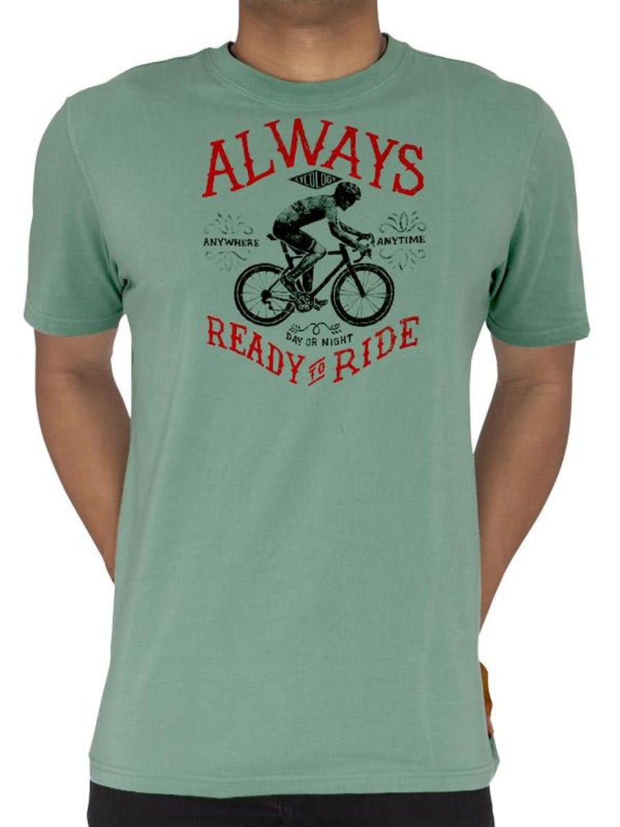 Men Cycology Clothing Short Sleeve T-Shirts | Always Ready To Ride T Shirt