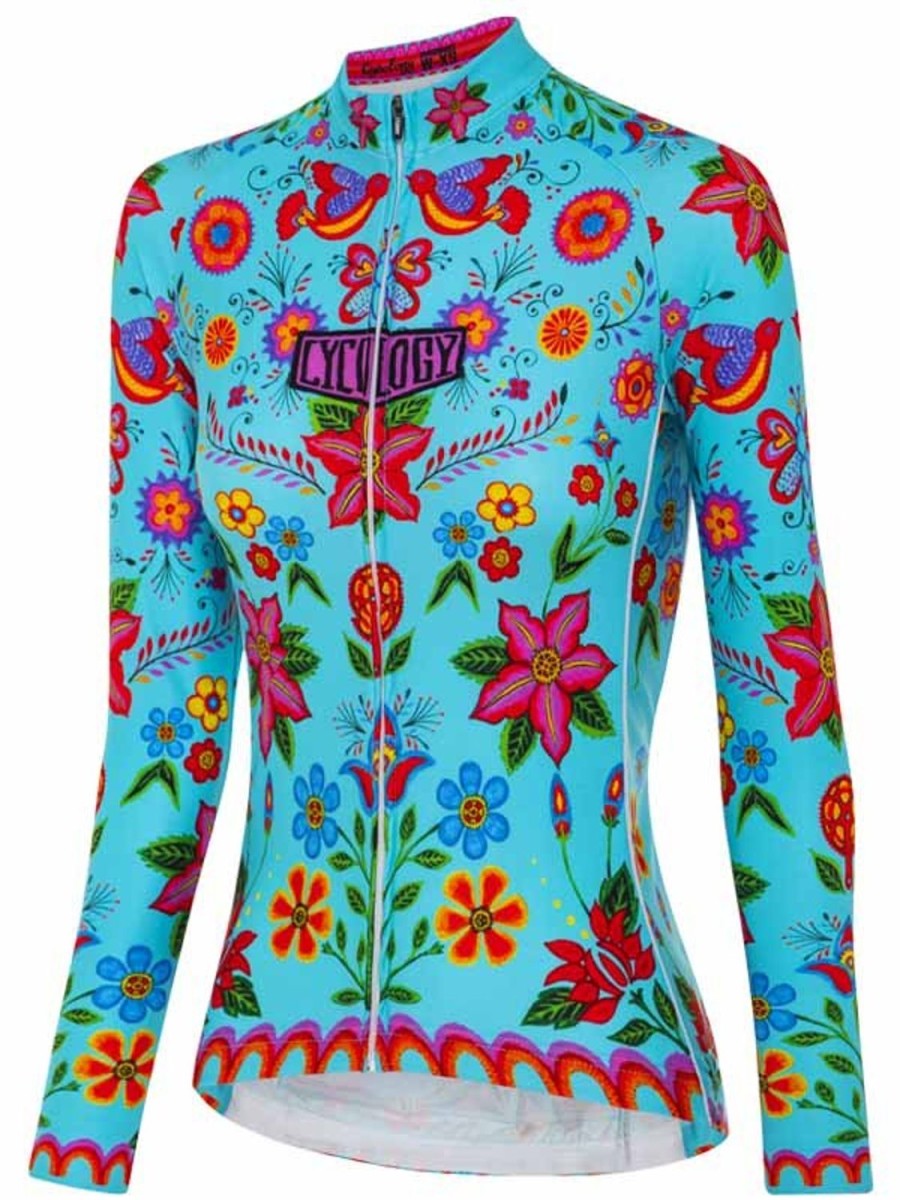 Women Cycology Clothing Long Sleeve Jerseys | Frida Women'S Long Sleeve Jersey Aqua