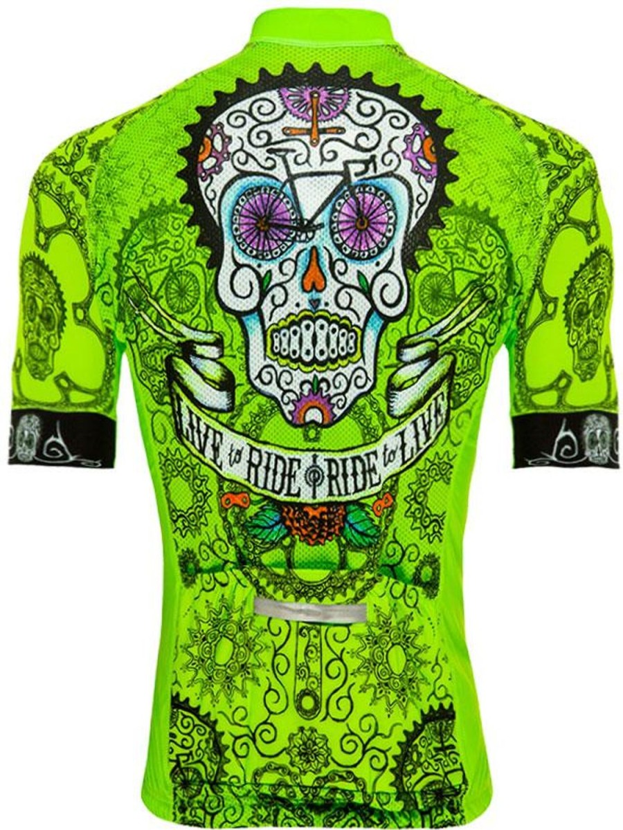 Men Cycology Clothing Short Sleeve Jerseys | Day Of The Living Men'S Jersey Lime