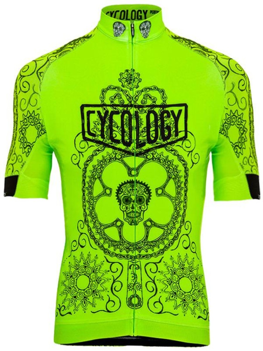 Men Cycology Clothing Short Sleeve Jerseys | Day Of The Living Men'S Jersey Lime