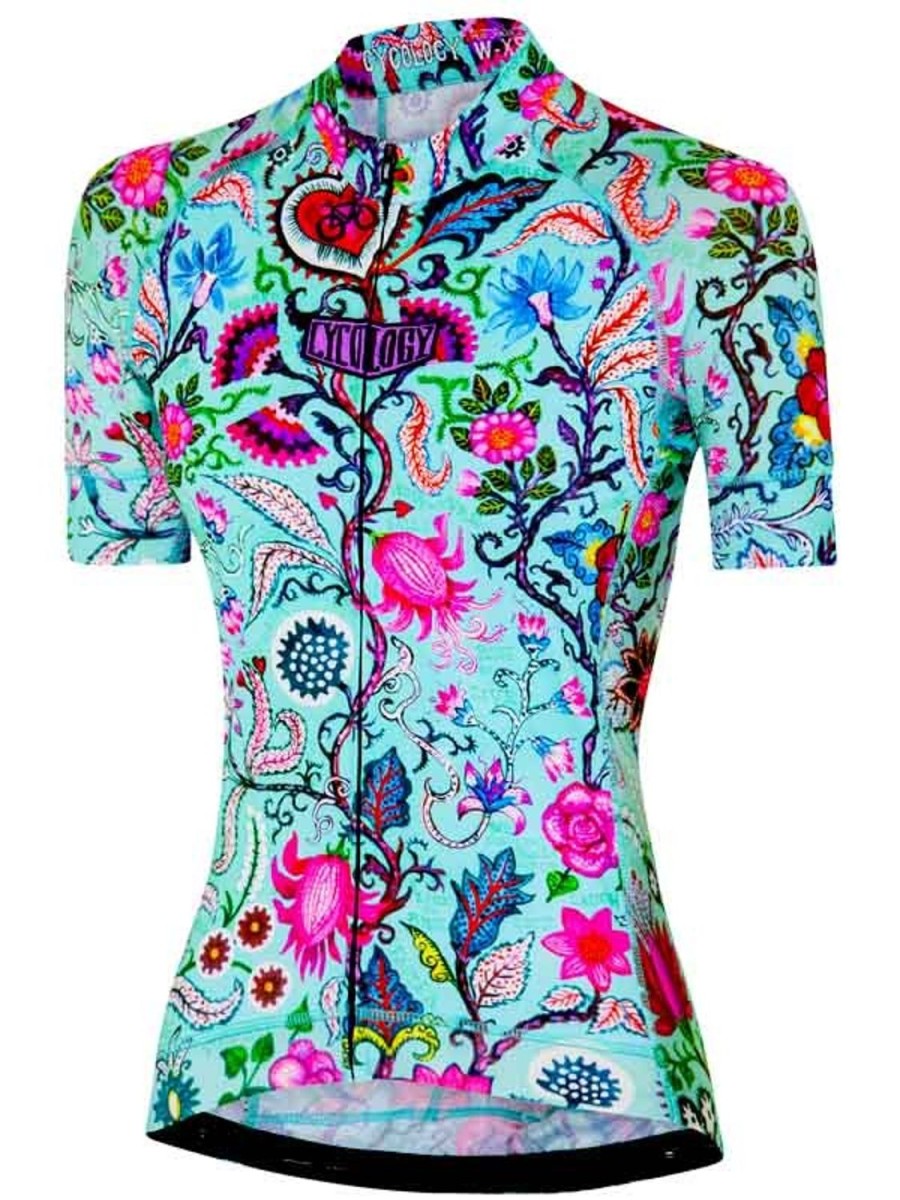 Women Cycology Clothing Short Sleeve Jerseys | Secret Garden Women'S Jersey Aqua