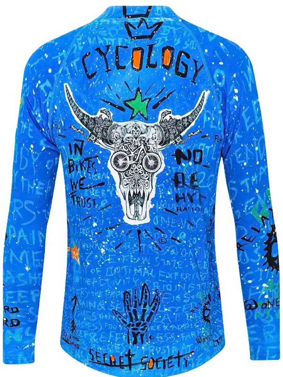 Men Cycology Clothing Mountain Bike Jerseys | No Bull Long Sleeve Mtb Jersey