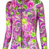 Women Cycology Clothing Long Sleeve Jerseys | Secret Garden Women'S Long Sleeve Jersey Pink