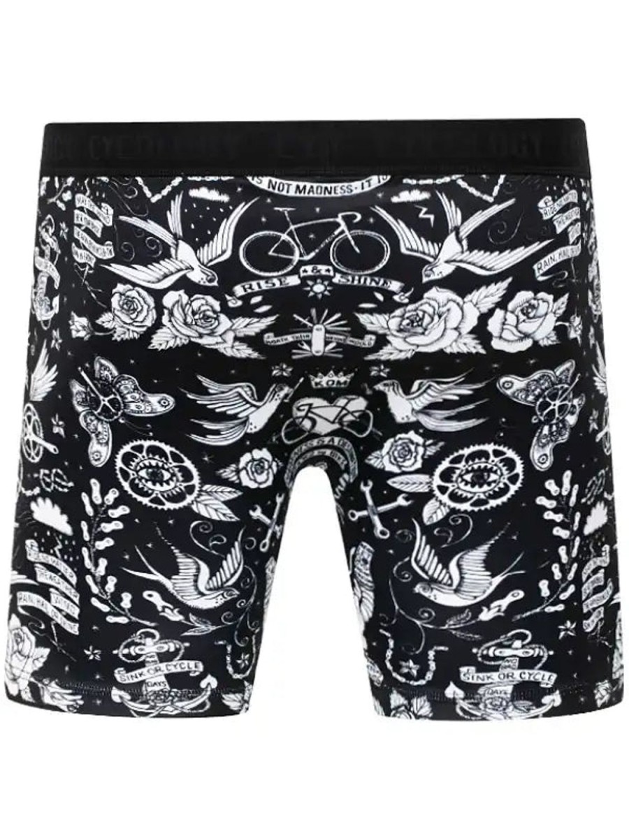 Men Cycology Clothing Underwear | Velo Tattoo Performance Boxer Briefs