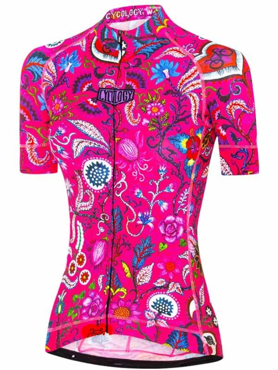 Women Cycology Clothing Short Sleeve Jerseys | Secret Garden Women'S Jersey Pink