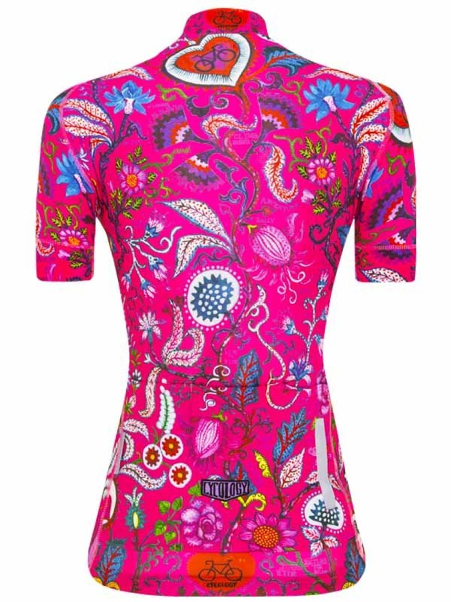 Women Cycology Clothing Short Sleeve Jerseys | Secret Garden Women'S Jersey Pink