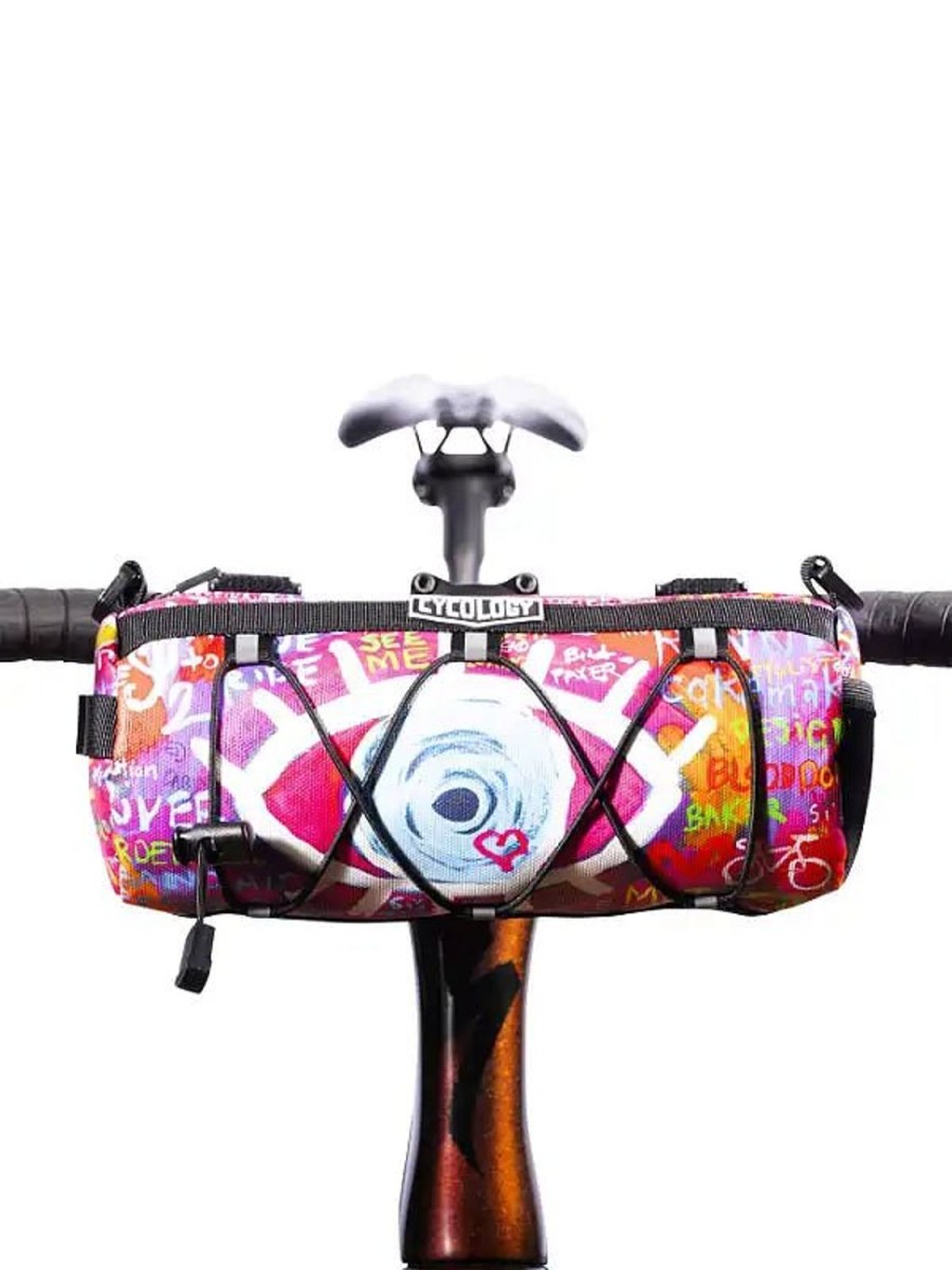 Accessories Cycology Clothing Handlebar Bags | See Me Pink Handlebar Bag