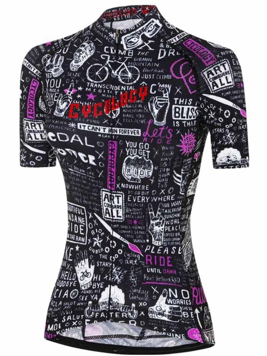 Women Cycology Clothing Short Sleeve Jerseys | Bike Graffiti Women'S Jersey