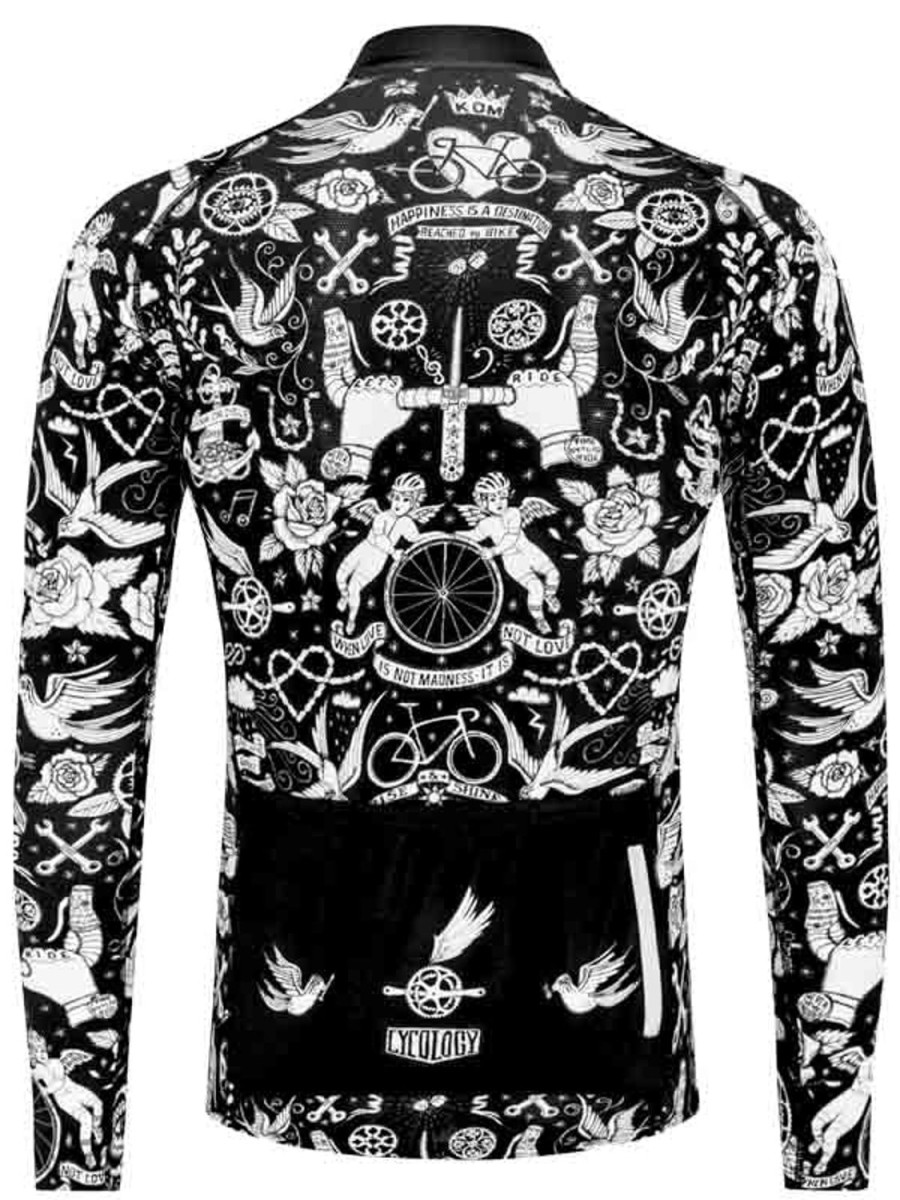 Men Cycology Clothing Long Sleeve Summer Jerseys | Velo Tattoo Lightweight Long Sleeve Summer Jersey