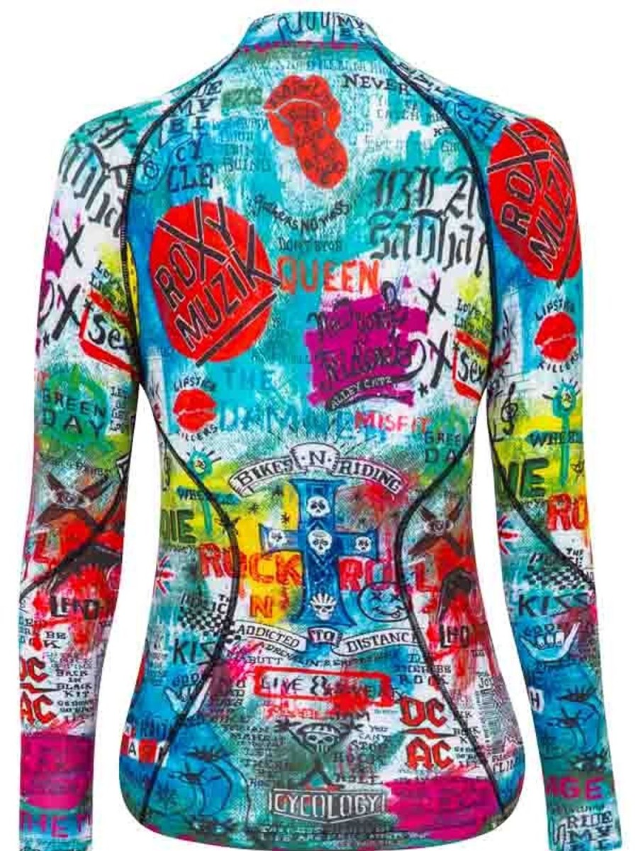 Women Cycology Clothing Base Layers | Rock N Roll Women'S Long Sleeve Base Layer