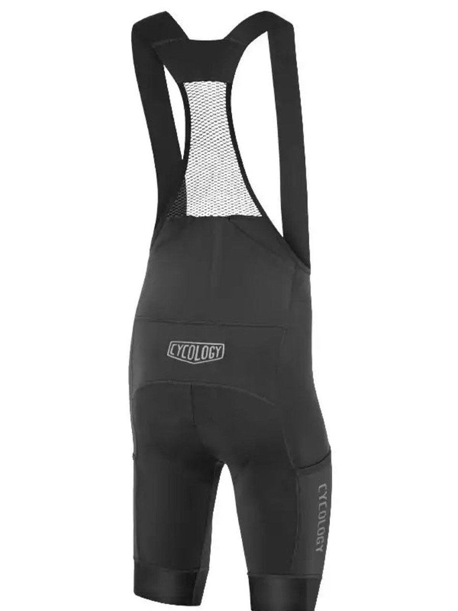 Men Cycology Clothing Bib Shorts, Shorts & Tights | Cycology Men'S Cargo Bib Shorts Black