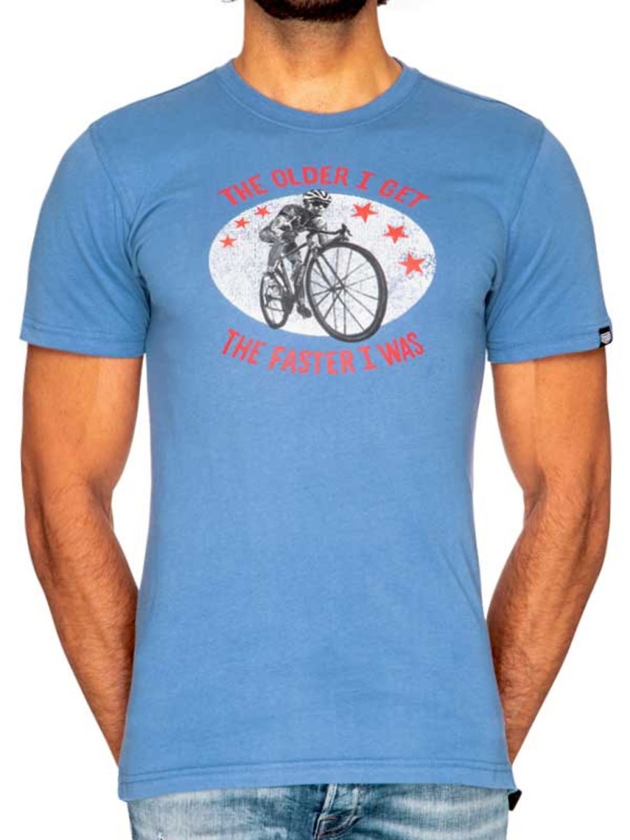 Men Cycology Clothing Short Sleeve T-Shirts | The Faster I Was T Shirt Blue